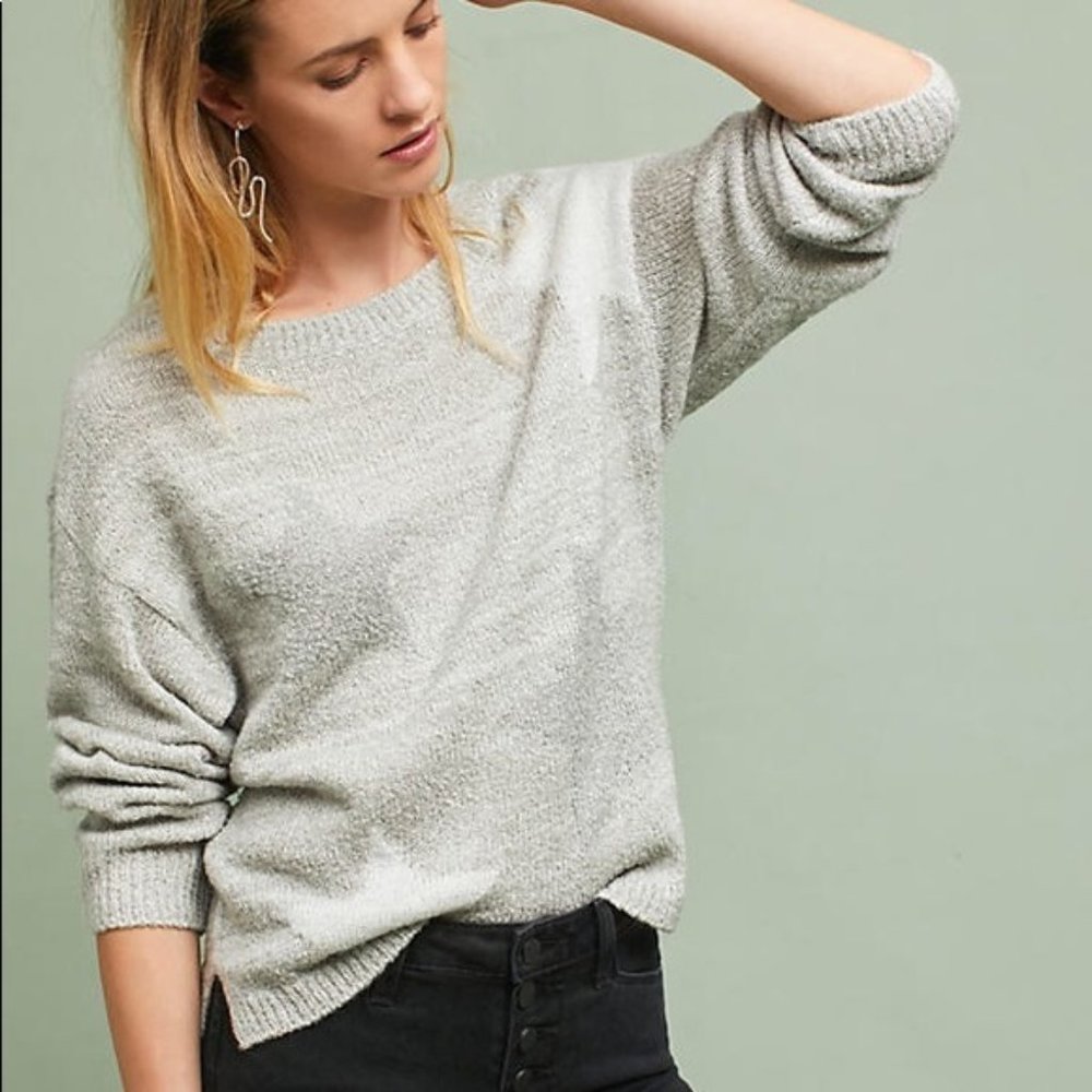 Anthropologie Intarsia Star Sweater